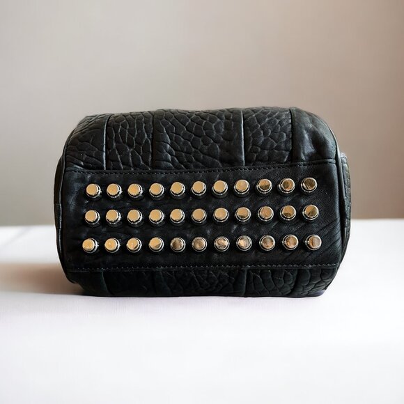 Authentic Alexander Wang Mini Pebbled Lambskin Rockie Black Silver Hardware Bag - Picture 2 of 13